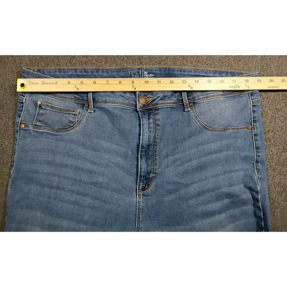 Time & Tru Core Jegging Womens Jeans High Rise Skinny SZ XXL (20) Blue Pull On - Picture 7 of 12